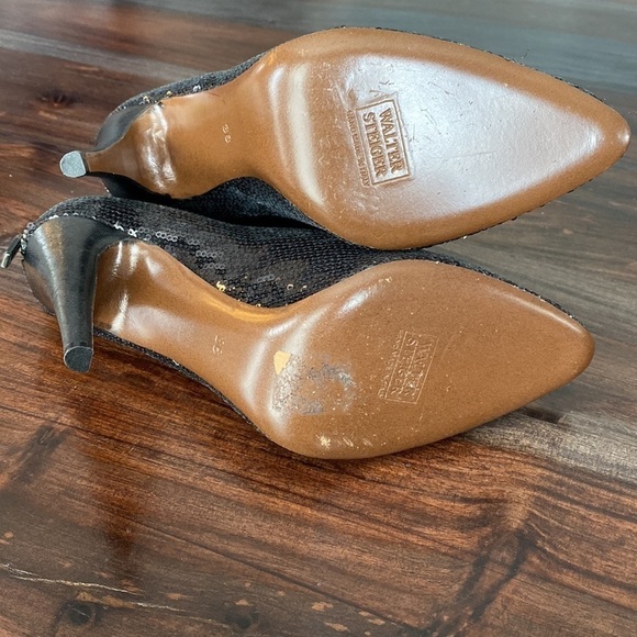 Walter Steiger Black Sequin Booties - Picture 5 of 5